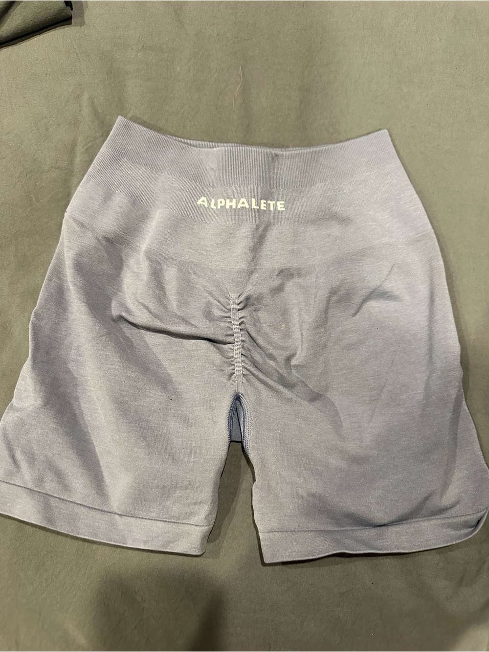 Alphalete Women’s Light blue High-Waist Scrunch Bike Shorts